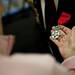 Glenn Dickerson's friend inspect the Knight of the Legion of Honor on Tuesday. Daniel Brenner I AnnArbor.com